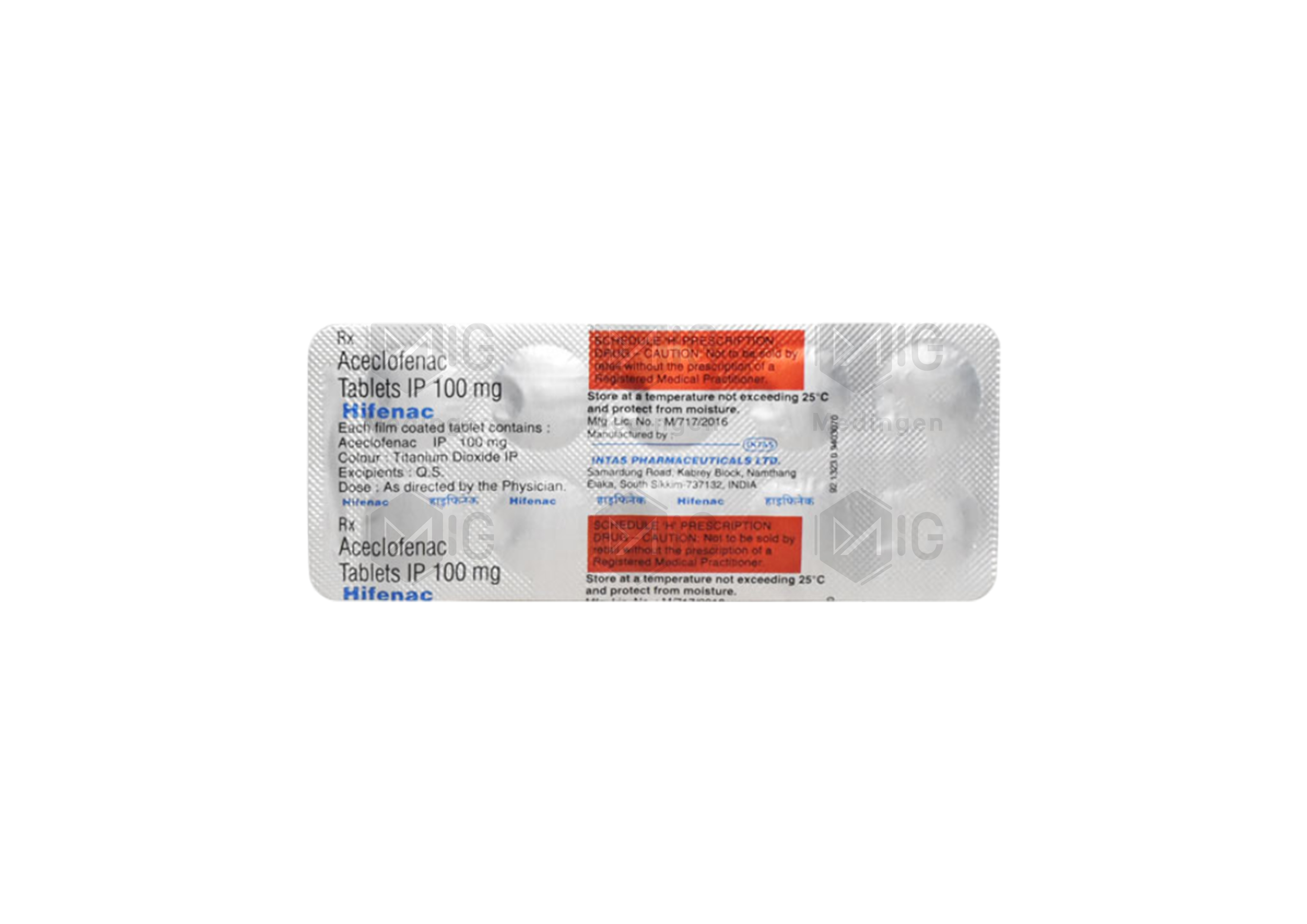 HIFENAC 100MG
